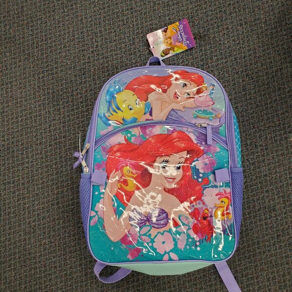 Disney The  Little mermaid 5 piece textured you backpack set - Picture 1 of 4